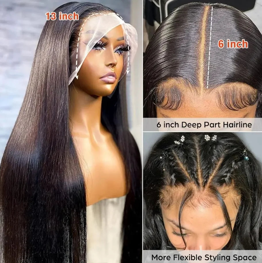 13x6 13x4 Wholesale Glueless Lace Front Wig Virgin Indian Hair Wigs hd Lace Available Raw Cuticle Aligned Virgin Human Hair Wigs