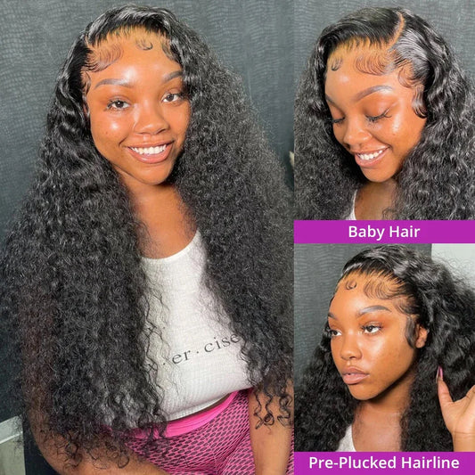30 Inch Deep Wave Wigs Human Hair 13x4 13x6 Hd Lace Frontal Wigs Water Wave Lace Closure Wig Remy Brazilian Curly Wigs For Women