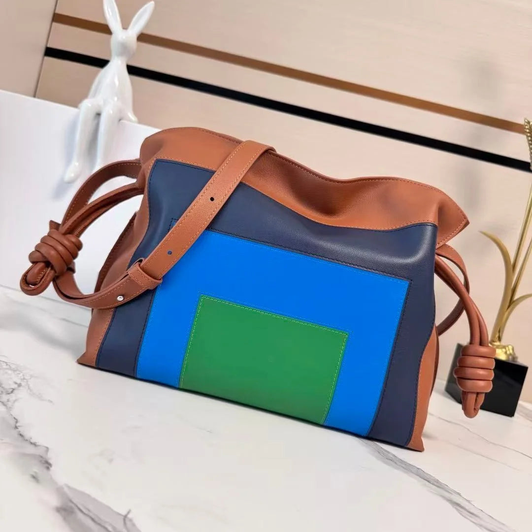 New Women's Soft Leather Tote Bag, Casual Crossbody Shoulder Bag, Fashionable and Versatile Hobo Purse