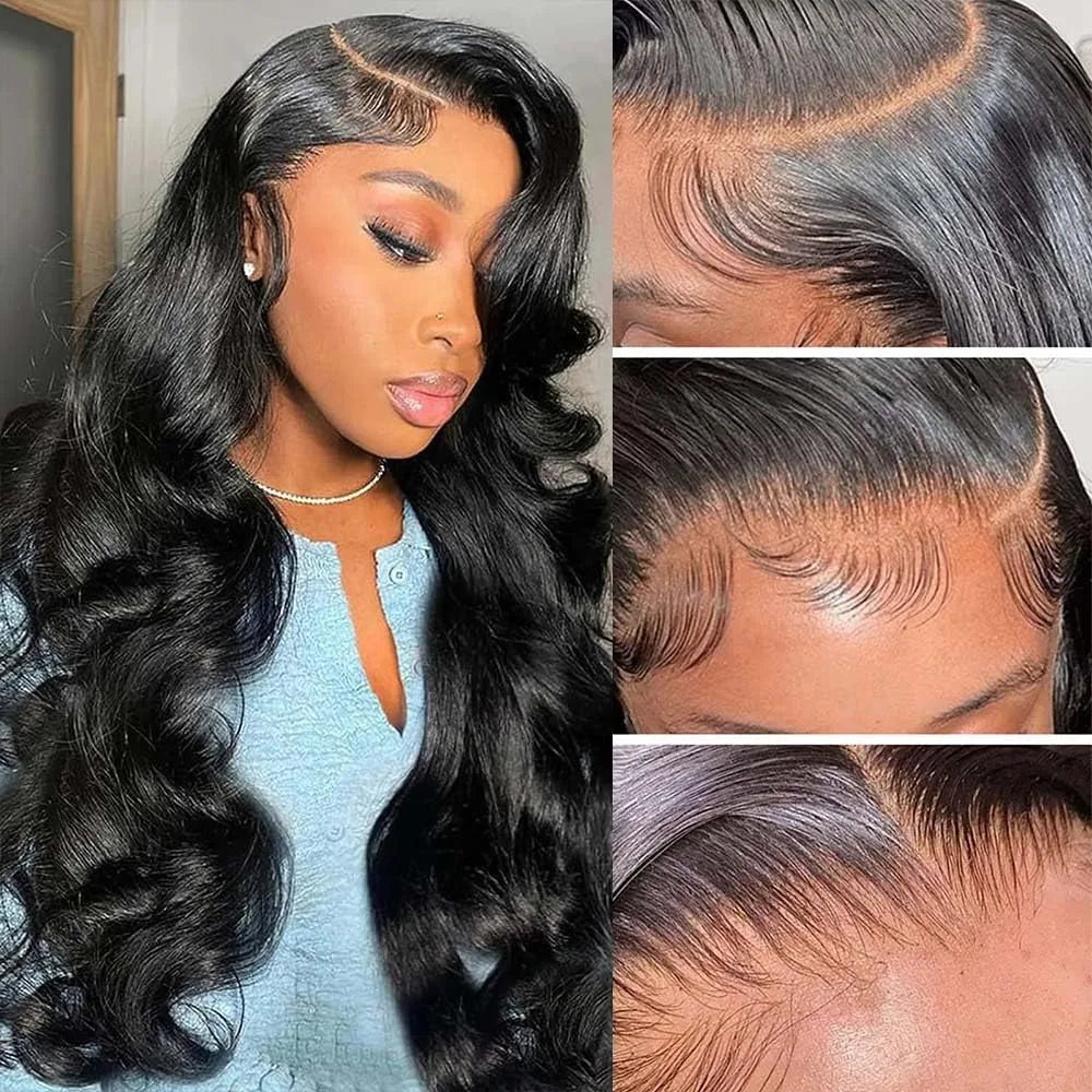 20 30 40 Inch 13x6 Lace Front Wigs Human Hair Wigs Pre Plucked 200% Density Body Wave HD Transparent Lace Frontal Human Hair Wig