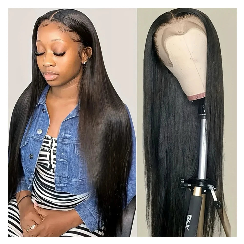 Original Vietnamese Raw Hair Wig 13x4 HD Lace Front Glueless Bone Straight Wig Natural Brazilian Human Hair Wigs for Black Women