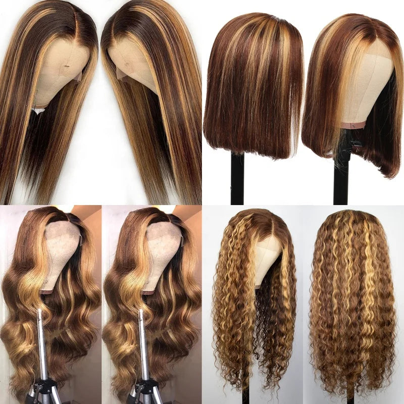 250 Density HD 13X6 Transparent Deep Wave Human Hair Lace Frontal Wig 30 40 Inch 13X4 Water Curly Lace Front Human Hair Wigs