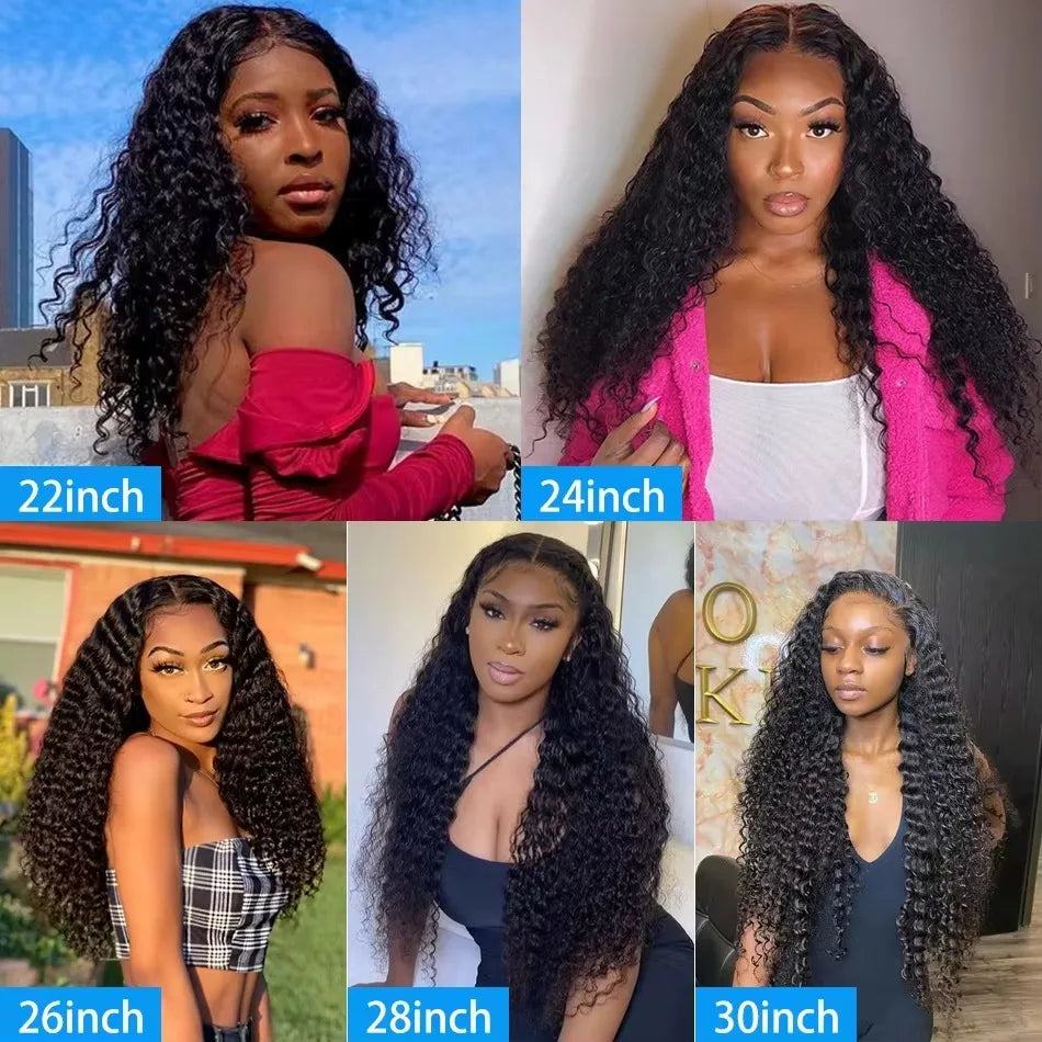40 Inch 13x4 Hd Water Wave Wigs Lace Human Hair Wigs for Black  Women Deep Wave Frontal Wig 360 Lace Front Brazilian Wig on Sale