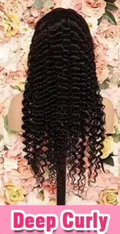 Raw Burmese Deep Curly Wave Human Hair Wigs 13x6 Glueless Full HD Lace Front Wig Natural Frontal Virgin 13x4 Lace Frontal Wig