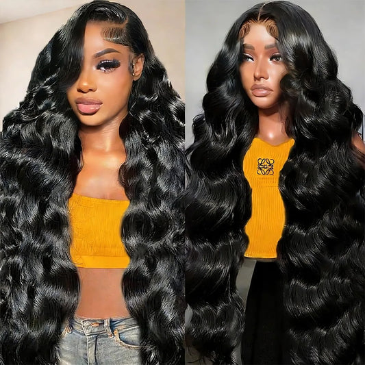20 30 40 Inch 13x6 Lace Front Wigs Human Hair Wigs Pre Plucked 200% Density Body Wave HD Transparent Lace Frontal Human Hair Wig