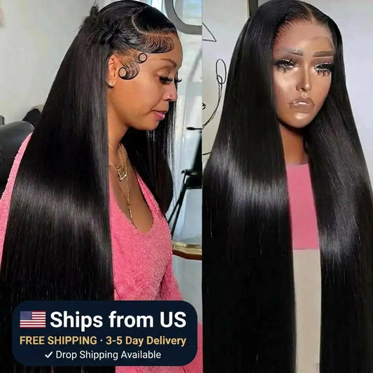 30 40 Inch 100% Cuticle Aligned Raw Unprocessed Human Hair Wigs 13x6 Bone Straight Glueless Lace Front Vietnamese Brazilian Wig