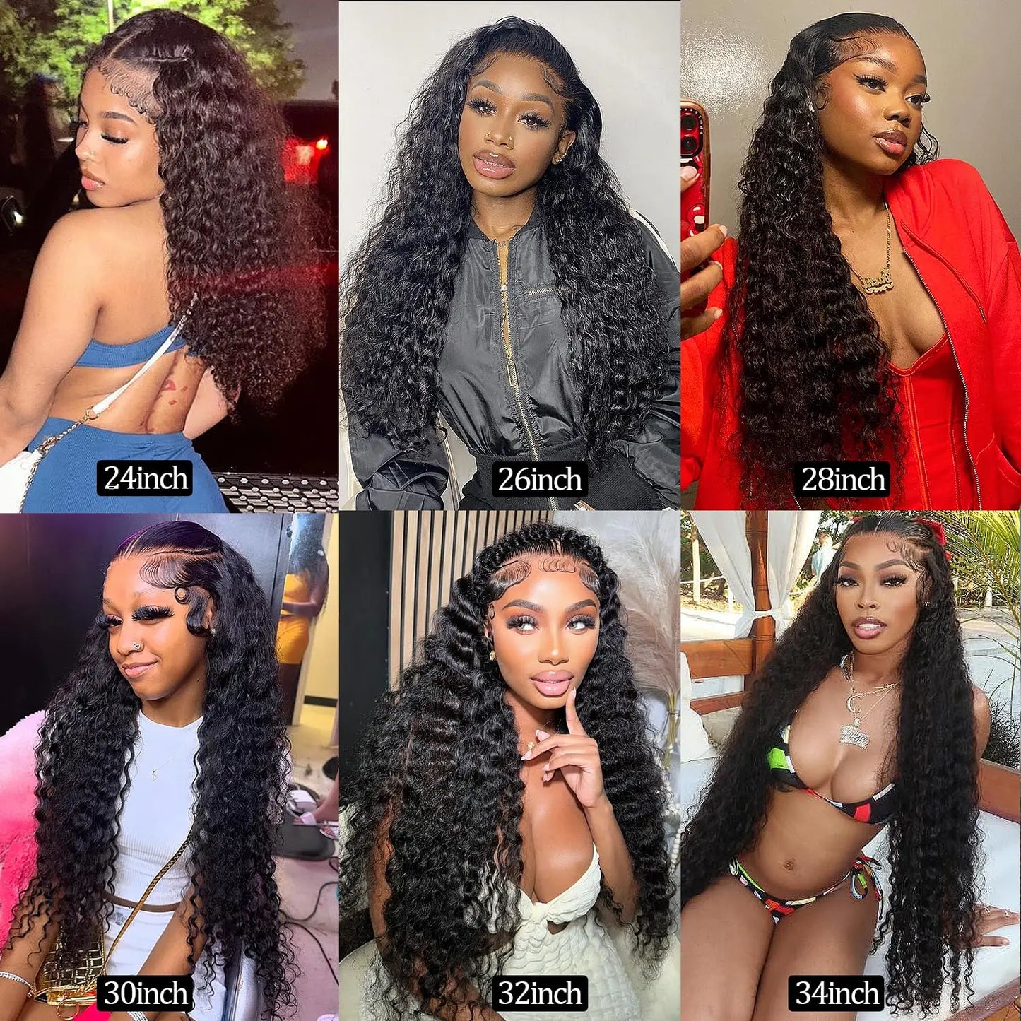 Lemoda 220 Density 12A Virgin 13x6 Water Wave Full Lace Frontal Wig Human Hair Pre Plcked 13x6 Deep Wave Frontal Wigs Human Hair