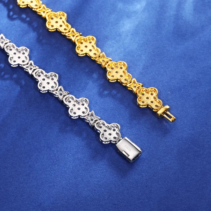 Original Design Cross Star Tennis Chain Necklaces for Women 10mm Cubic Zirconia Iced Out Iced Out Fashion Jewelry for Christmas