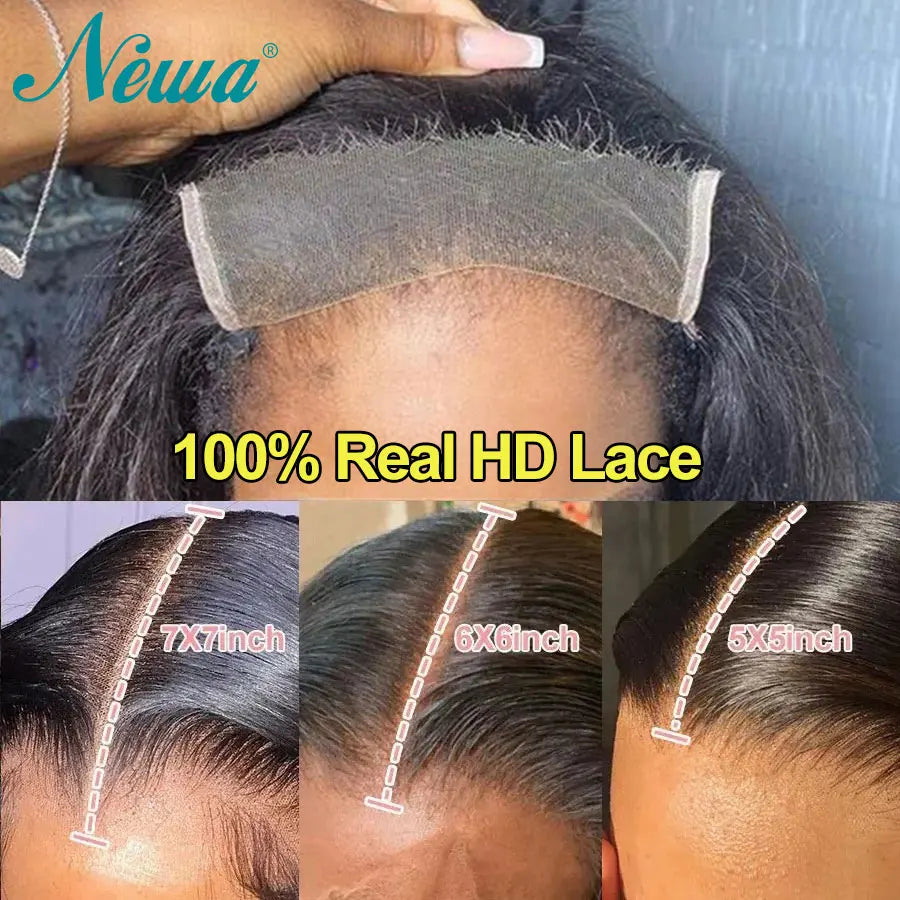 Ultra Fitted 13x6 HD Lace Front Human Hair Wigs Straight Skinlike HD Lace Closure Wigs Pre Plucked 3D Dome Cap Wig for Women