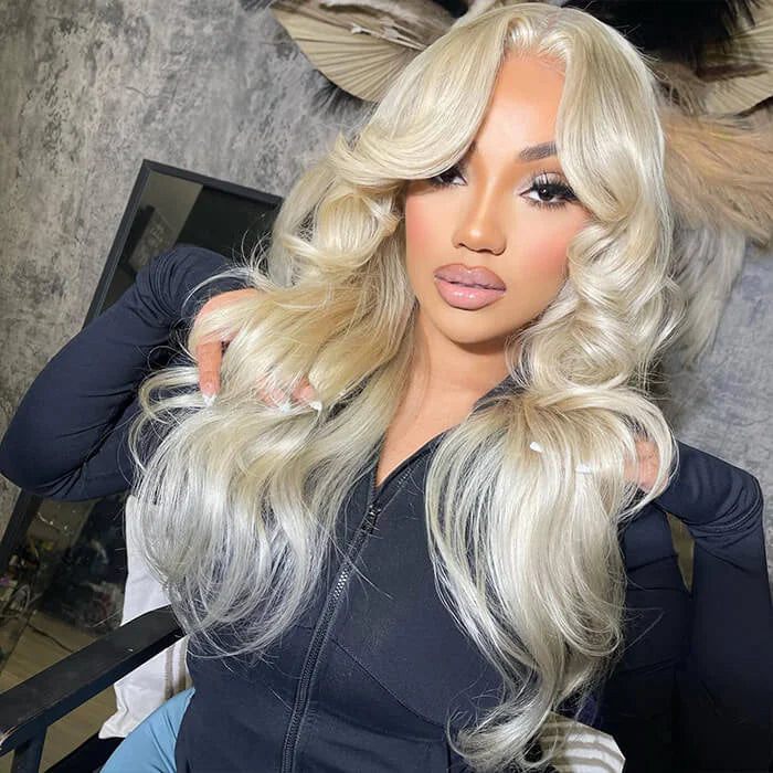 40 Inch 613 Blonde Body Wave 13x4 13x6 HD Transparent Lace Front Human Hair Wigs For Women Brazilian Lace Frontal Wig PrePlucked