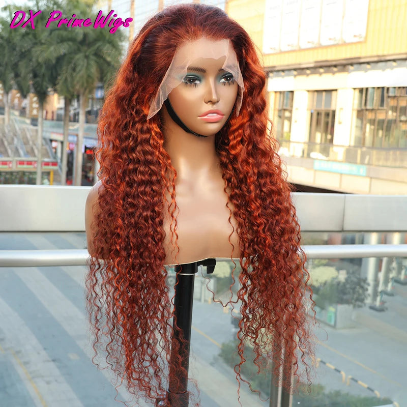 Deep Wave 13x6 Lace Frontal Human Hair Wigs Water Wave Frontal Wigs Pre Plucked Virgin Hair