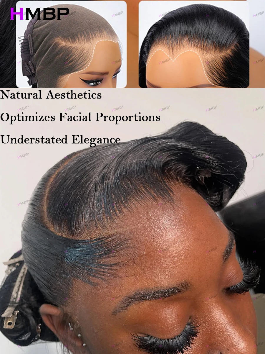 Vietnamese 13x6 Hd M Shaped Lagos Hairline Lace Frontal Wig Human Hair Bone Straight 13x4 Lace Front Wigs Preplucked For Woman