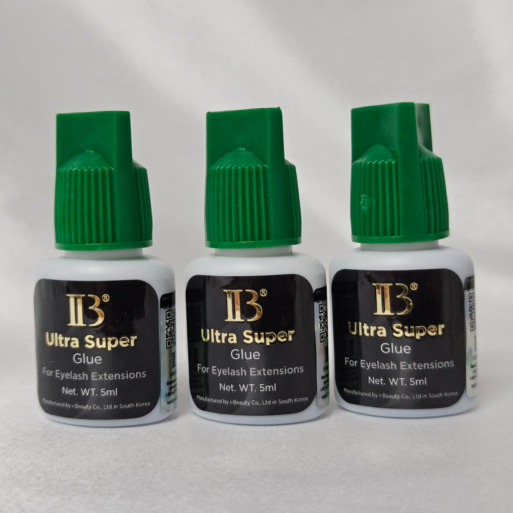 20 Bottles Black False Lashes Adhesive Korea IB Ultra Super Glue Individual Fast Drying Long Retention Eyelash Extensions Glue
