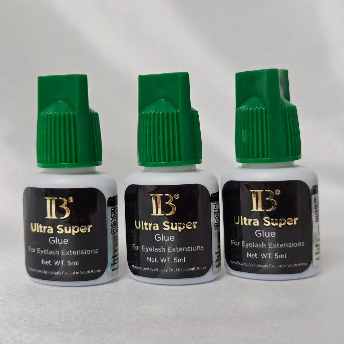 20 Bottles Black False Lashes Adhesive Korea IB Ultra Super Glue Individual Fast Drying Long Retention Eyelash Extensions Glue