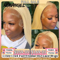 Wow Angel 613 HD Lace Frontal Wig 13X6 Full Lace Front Straight Wig Human Hair Wig Pre Plucked Natural Scalp For Woman Glueless
