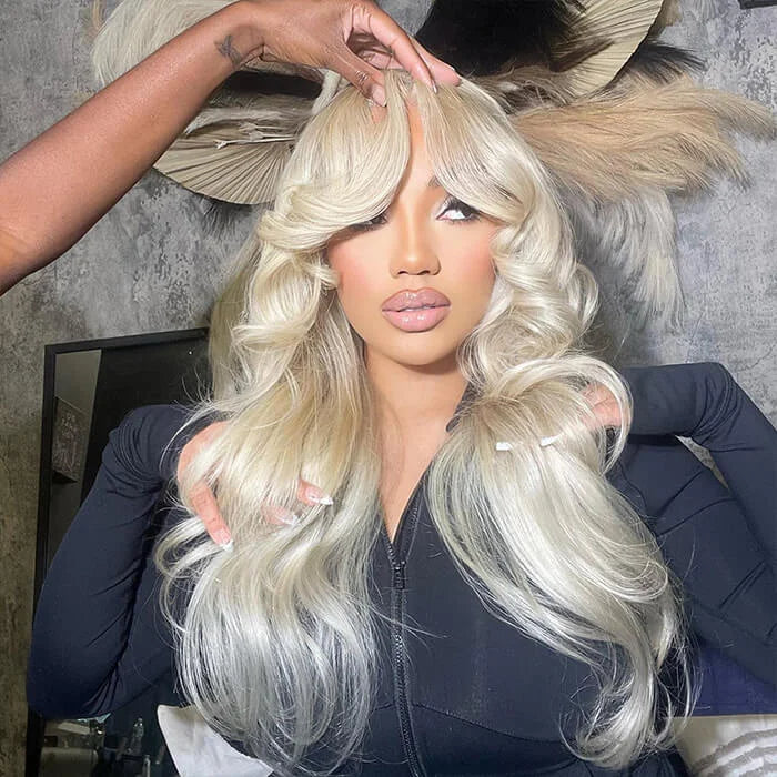 40 Inch 613 Blonde Body Wave 13x4 13x6 HD Transparent Lace Front Human Hair Wigs For Women Brazilian Lace Frontal Wig PrePlucked
