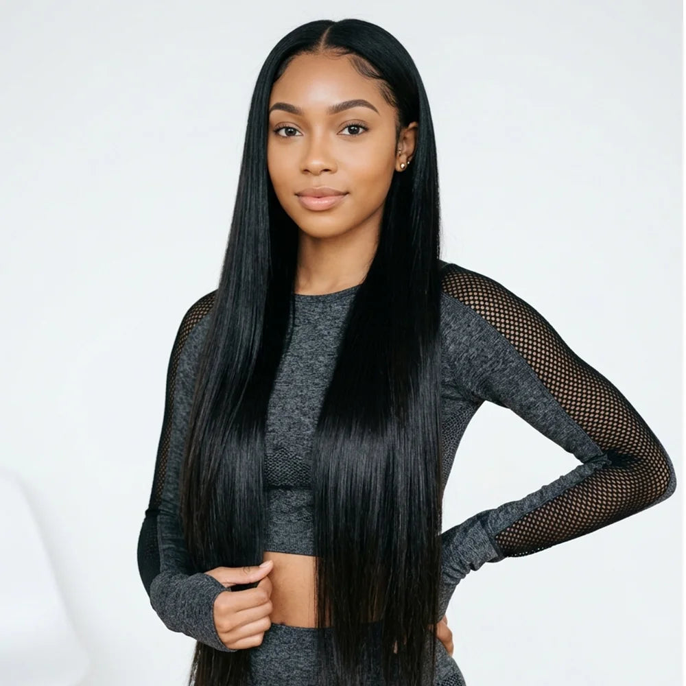 250% Upgraded 13x6 HDLace Front Human Hair Wig 5x5 Ready to Go HD Lace Glueless Straight Human Hair Wigs 13x4 Pre Plucked Natural Scalp Brazilian Hair Wigs