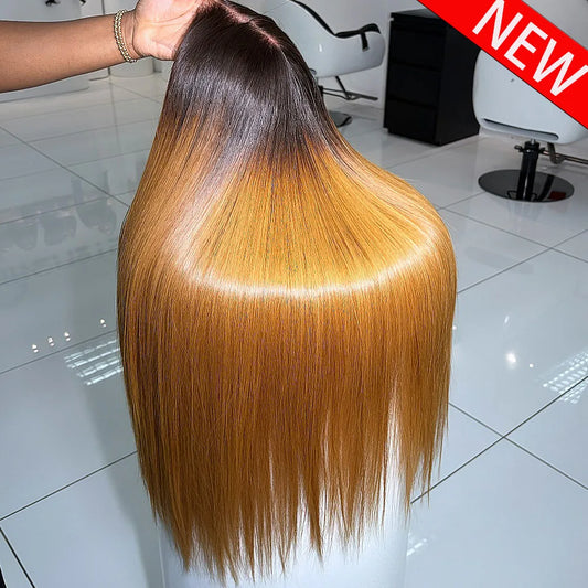 100% Real Human Hair Straight Glueless Color Wigs 7x7/7x5 HD Lace Frontal Wigs Human Hair Pre Plucked 300/400 Density For Women
