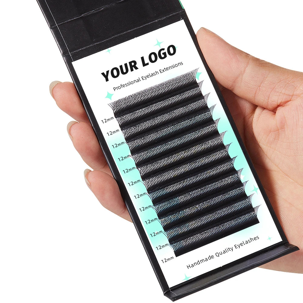 Yelix False Customized Lashes Private Label Custom Lash Packaging Eyelash Extension DIY Logo Wholesale Dropshipping