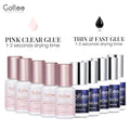 Gollee 0.5-1s Fast Dry Glue for Eyelash Extension Hypoallergenic Lash Extension Glue for Professional Artists Eyelashes Supplies