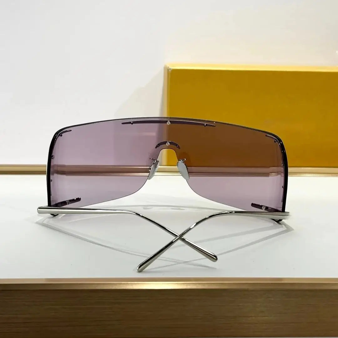 Alloy Big Frame Sunglasses for Men and Women High Quality New Fashion Brand Designer Retro UV400 Outdoor Eyeglasses
