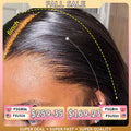 13x6 HD Full Lace Frontal Wigs 250% Invisible HD Lace Front Human Hair Wigs  Straight Melt Skins Pre Plucked Brazilian Hair Wig