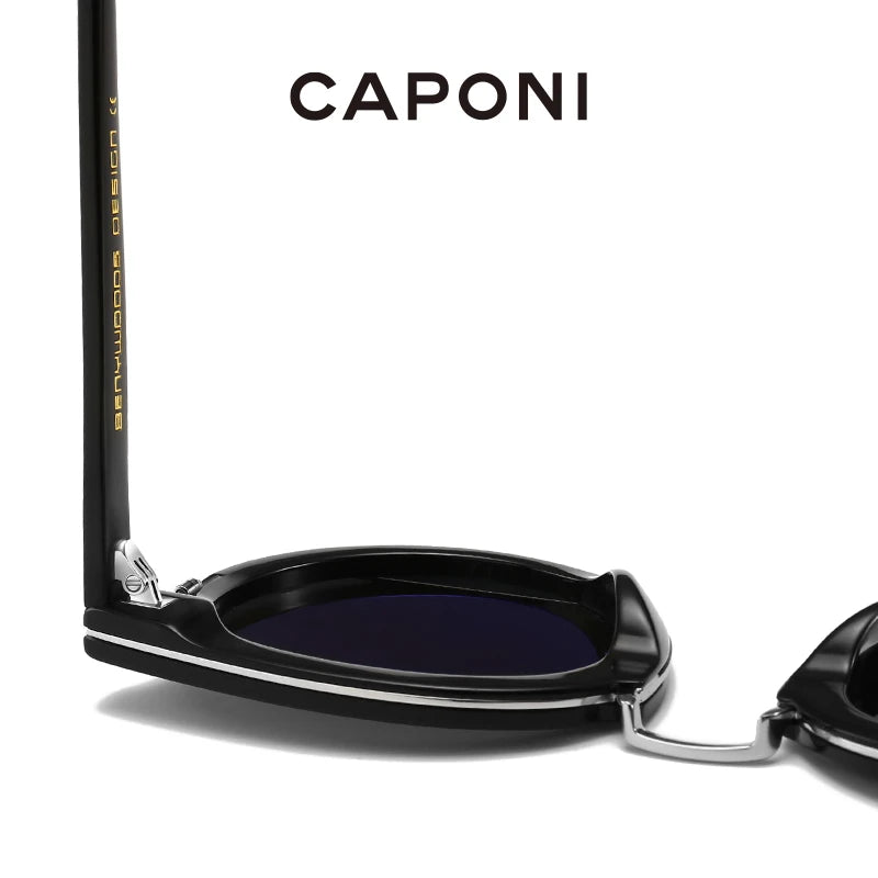 CAPONI Nylon Polarized Women's Sunglasses Fashion Trendy Cat Eye Sun Glasses Outdoor Anti Uv Ray Original Design Eyewear CP1097