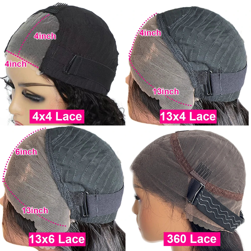 Ombre 4/350 Colored Human Hair Wig Glueless Wig Highlight Bouncy Curly 13x6 HD Lace Front Wig Wear And Go 400 Density Front Wig