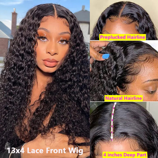 Loose Deep Wave 13x6 Hd Lace Front Human Hair Wig For Women Raw Indian 5x5 Glueless Wig Human Hair Wigs On Clearance Sale