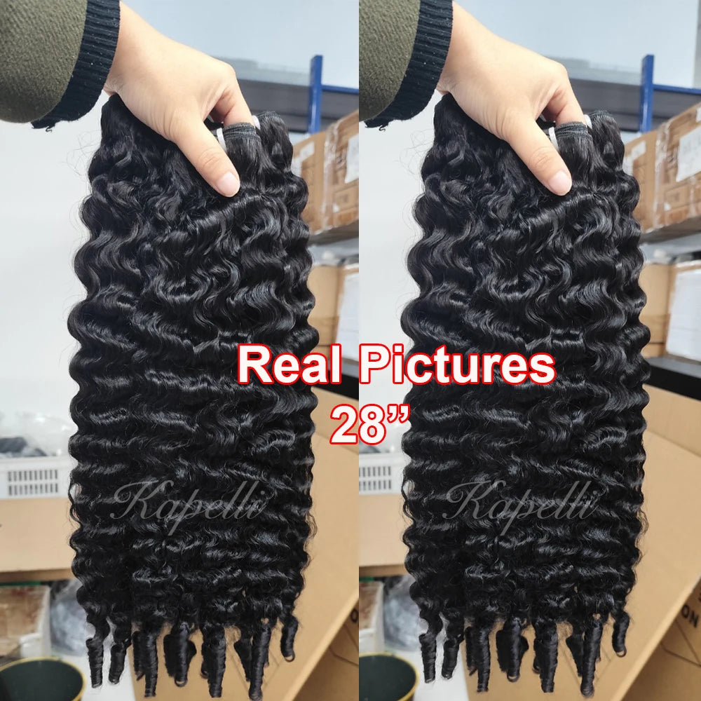 15A Burmese Curly Human Hair Bundles Deals 30 inch Vietnamese Raw Human Virgin Hair Weave Bundle Ocean Spiral Curly Hair Bundles