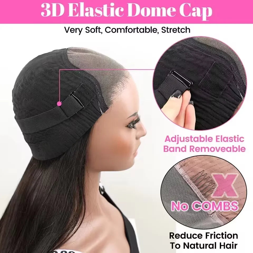 Ready To Wear Glueless Wigs Deep Wave 5x7 Lace Wigs Human Hair 13x4 13x6 HD Lace Frontal Wig Kinky Curly Wet And Wave For Women