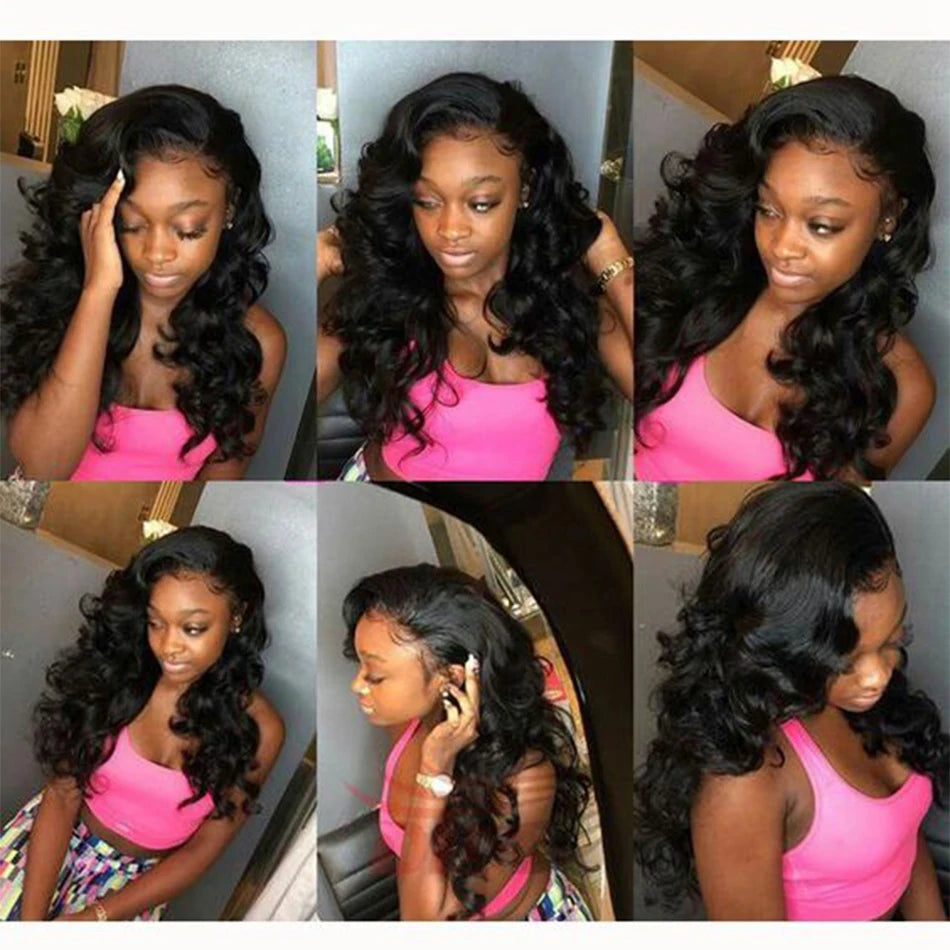 Loose Wave Bundles With Frontal Closure 13x6 HD Transparent Lace Frontal With Bundles Loose Deep Human Hair Bundles With Closure