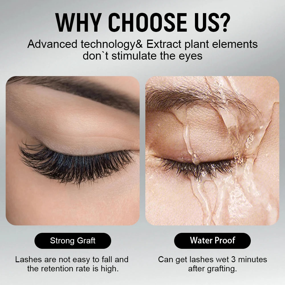 Gollee 0.5-1s Fast Dry Glue for Eyelash Extension Hypoallergenic Lash Extension Glue for Professional Artists Eyelashes Supplies