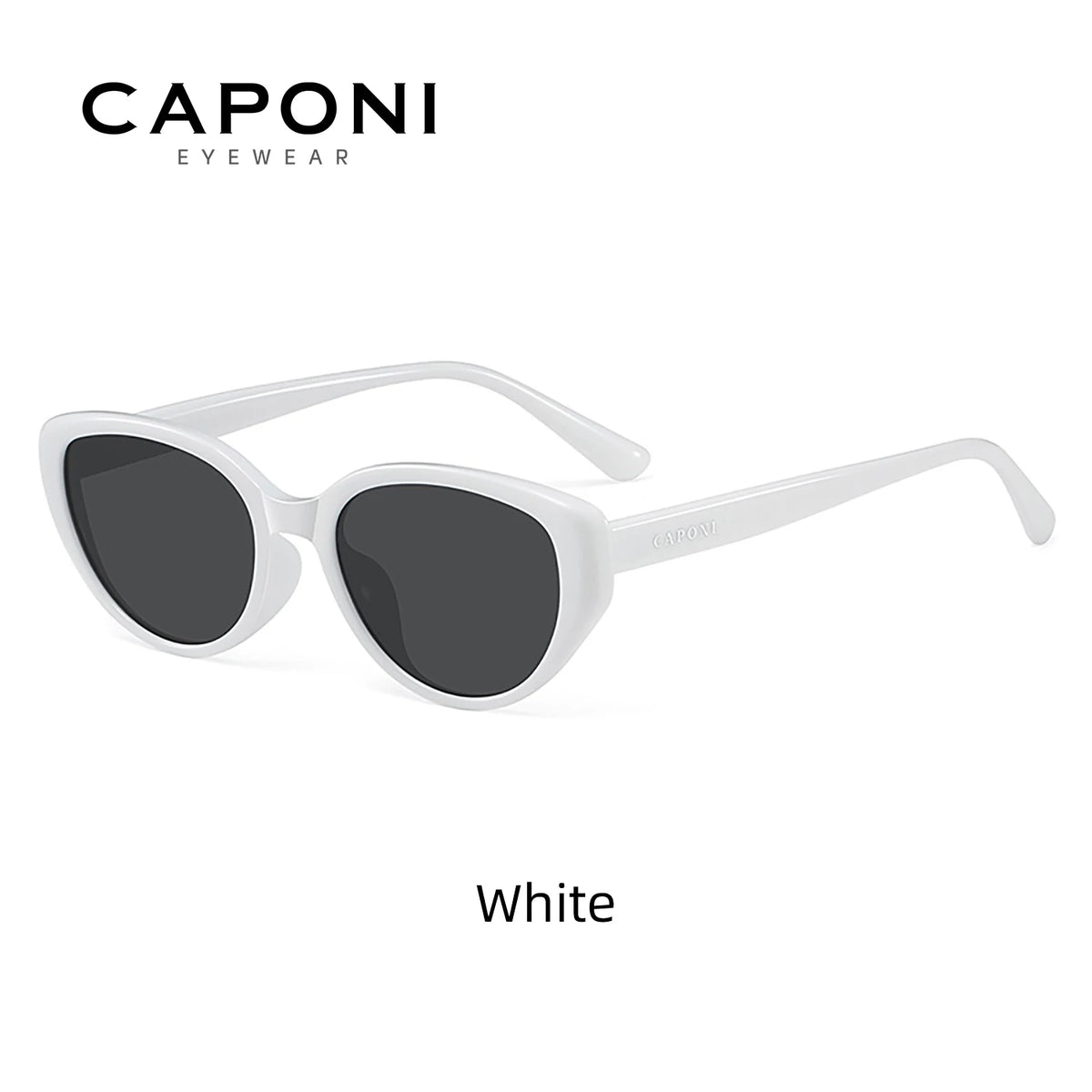 CAPONI Polarized Women Sunglasses Outdoor Fashion Vintage Design Brand Cat Eye Eyewear TR90 Brown UV400 Brown Shade CP23096
