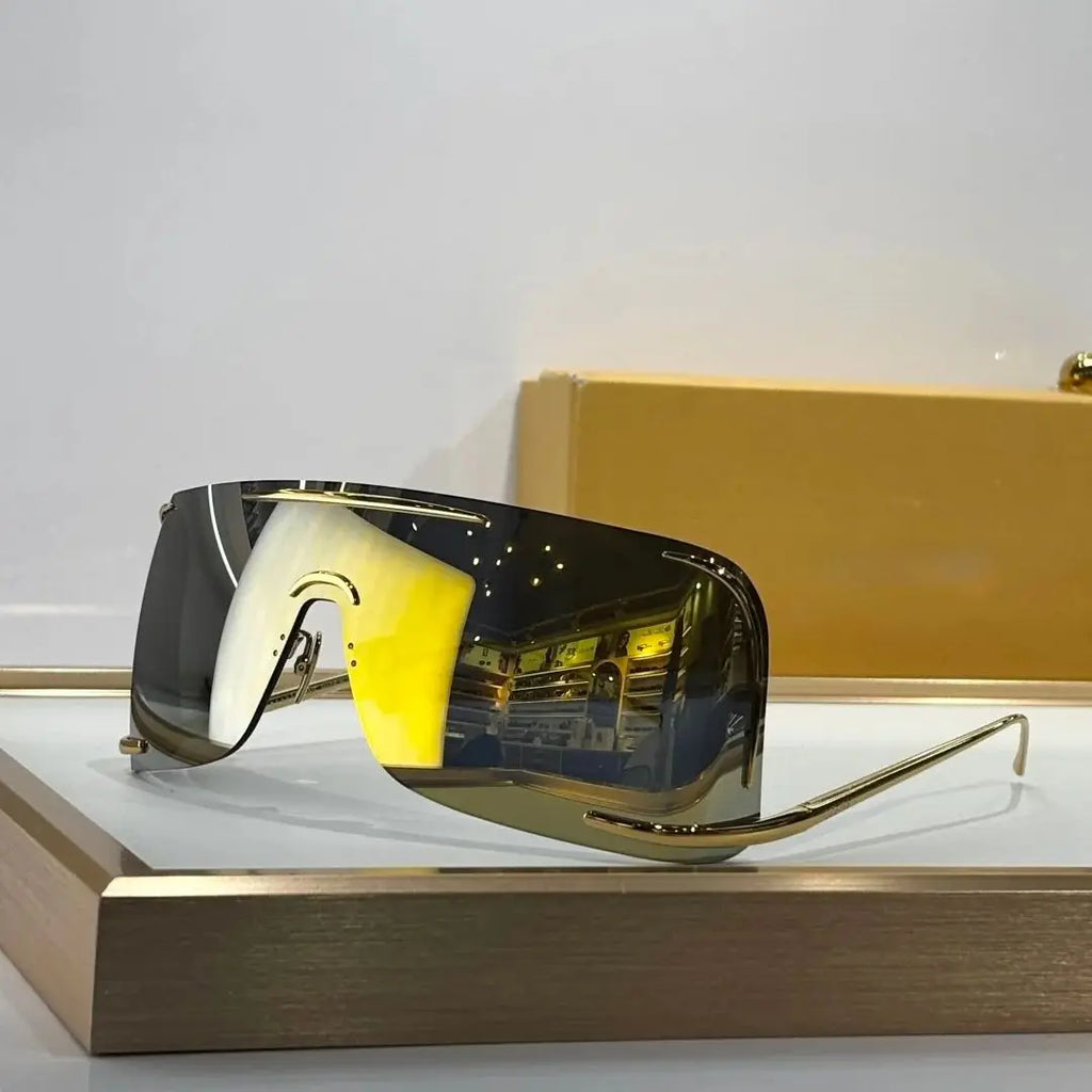 Alloy Big Frame Sunglasses for Men and Women High Quality New Fashion Brand Designer Retro UV400 Outdoor Eyeglasses