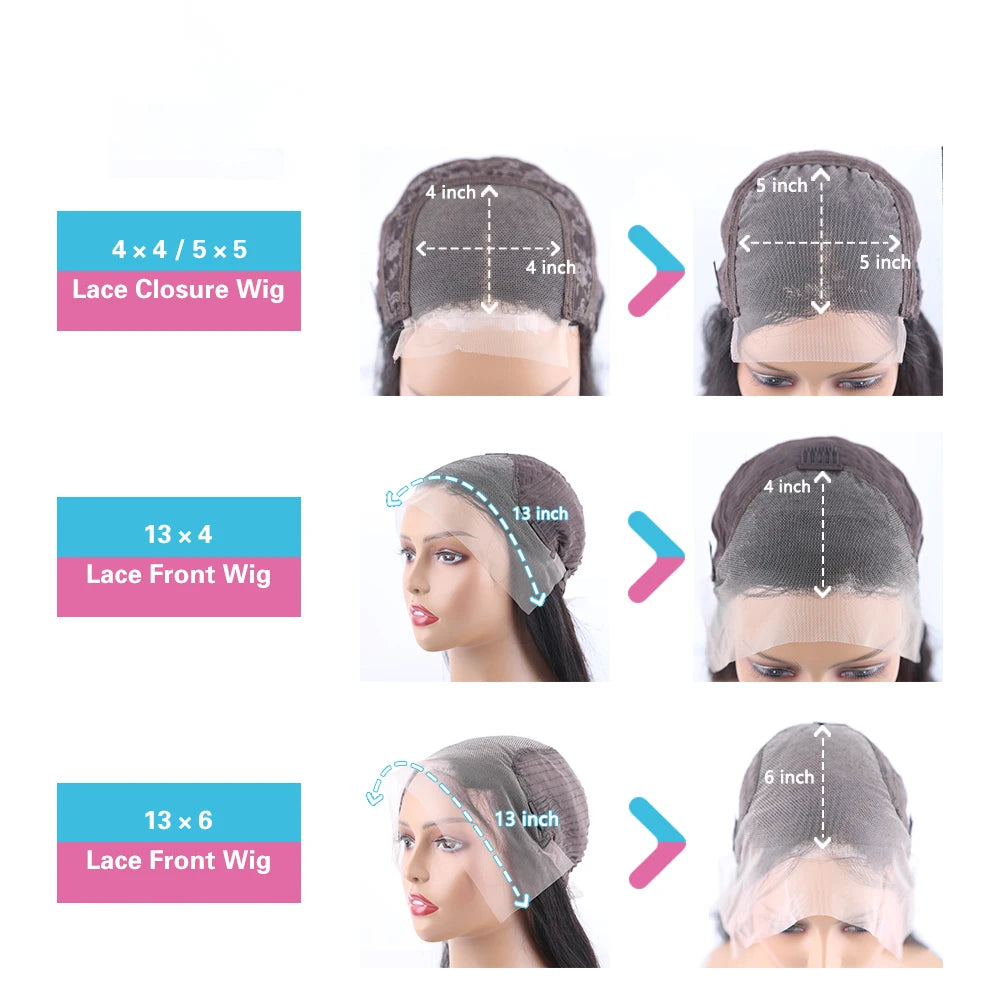 Burmese Curly Lace Front Wig 13x6 Lace Front Wig 100% Human Hair for Black Women Brazilian Pre Plucked Lace Front Curly Wigs