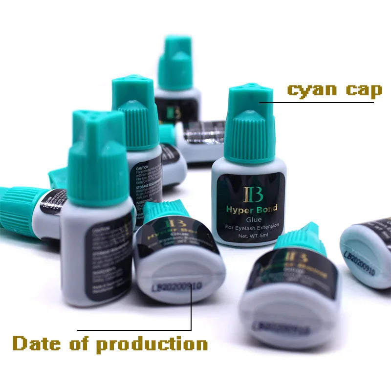 20 Bottles IBeauty Hyper Bond Cyan Cap 5ml 0.5Sec for Eyelash Extensions Glue Makeup Tools Korea Beauty Health Shop Quick Drying