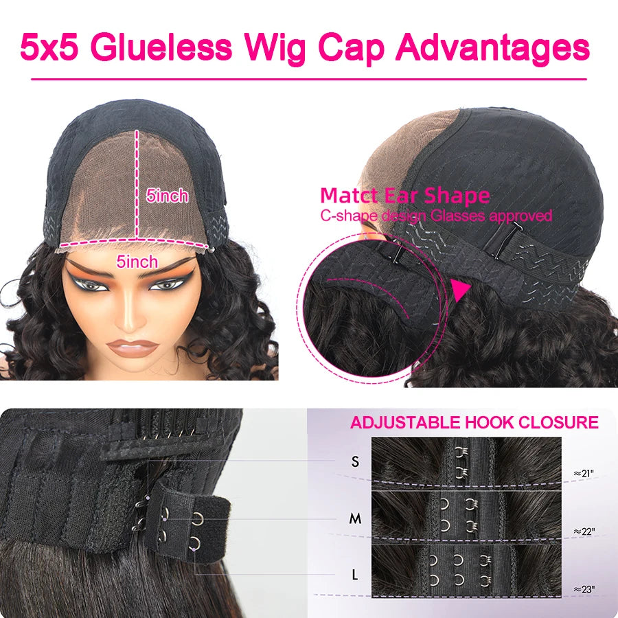 Red Blonde Highlights Body Wave 5x5 Glueless Wigs 30 Inch Human Hair Ombre Burgundy for Women Pre Plucked with Baby Hair 180%