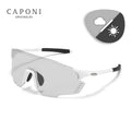 CAPONI Sport Men's Sunglasses TR-90 Gradient Photochromic Glasses For Men UV400 New Design Anti Dust Windproof Eyewear BS23812