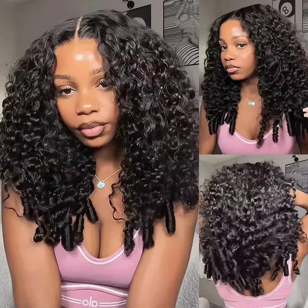 Burmese Curly Lace Front Wig 13x6 Lace Front Wig 100% Human Hair for Black Women Brazilian Pre Plucked Lace Front Curly Wigs