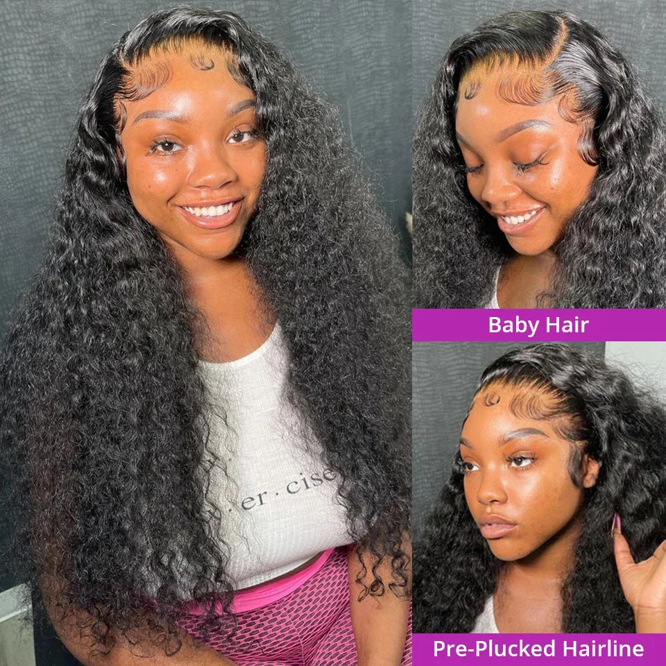 30 Inch Deep Wave Wigs Human Hair 13x4 13x6 Hd Lace Frontal Wigs Water Wave Lace Closure Wig Remy Brazilian Curly Wigs For Women