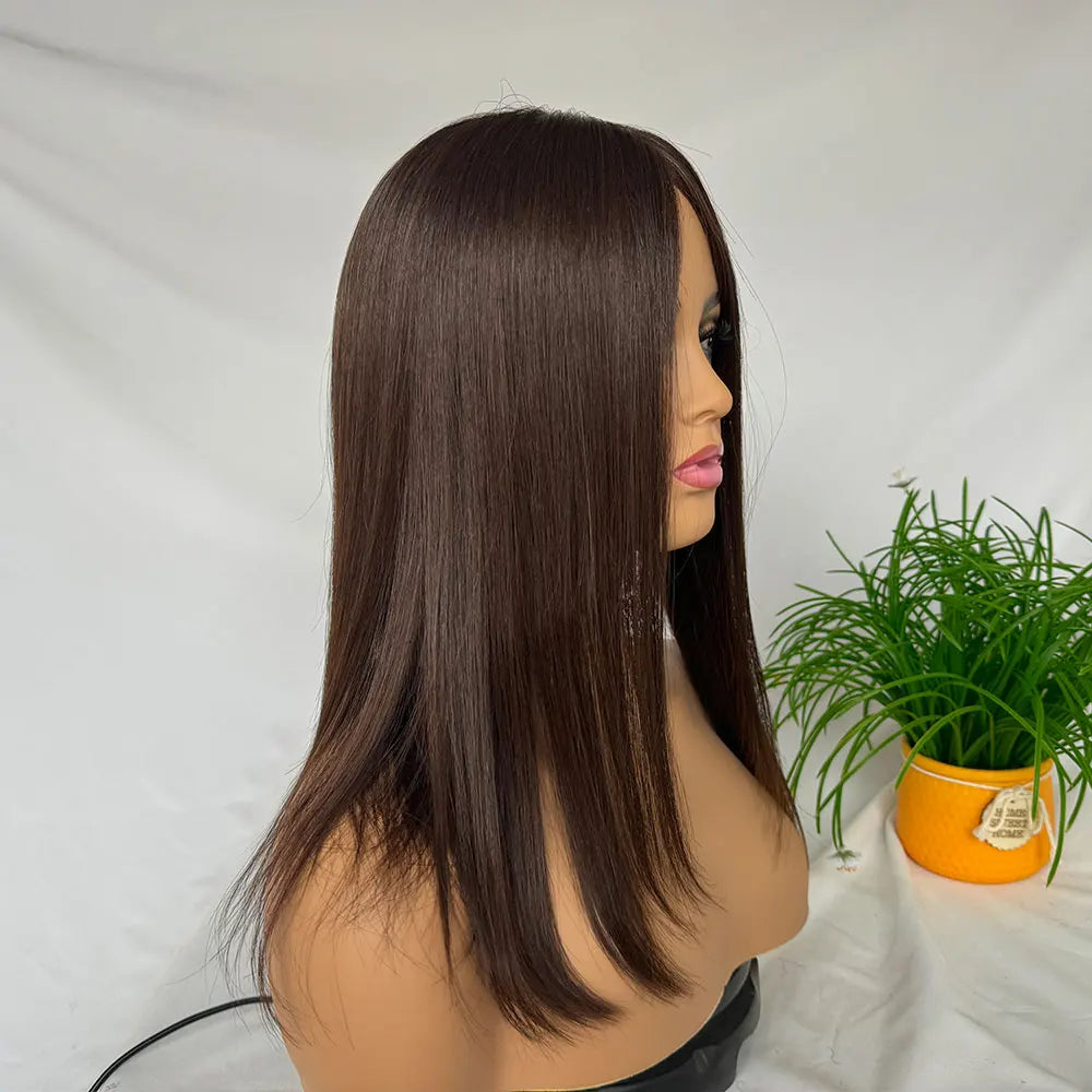Silk Base Full Lace Wigs Silky Straight Human Hair Silk Top Lace Wigs Pre Plucked 150% Destiny Durable Full Head Whole Lace Wigs