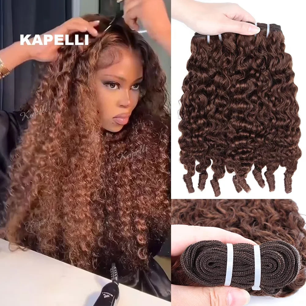 15A Burmese Curly Human Hair Bundles Deals 30 inch Vietnamese Raw Human Virgin Hair Weave Bundle Ocean Spiral Curly Hair Bundles