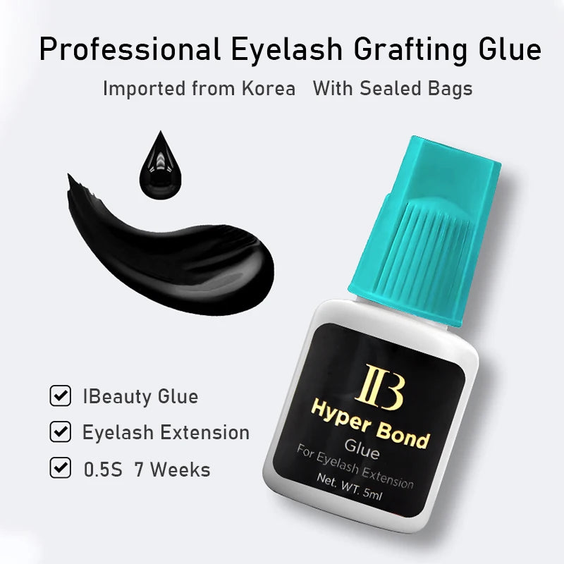 20 Bottles IBeauty Hyper Bond Cyan Cap 5ml 0.5Sec for Eyelash Extensions Glue Makeup Tools Korea Beauty Health Shop Quick Drying