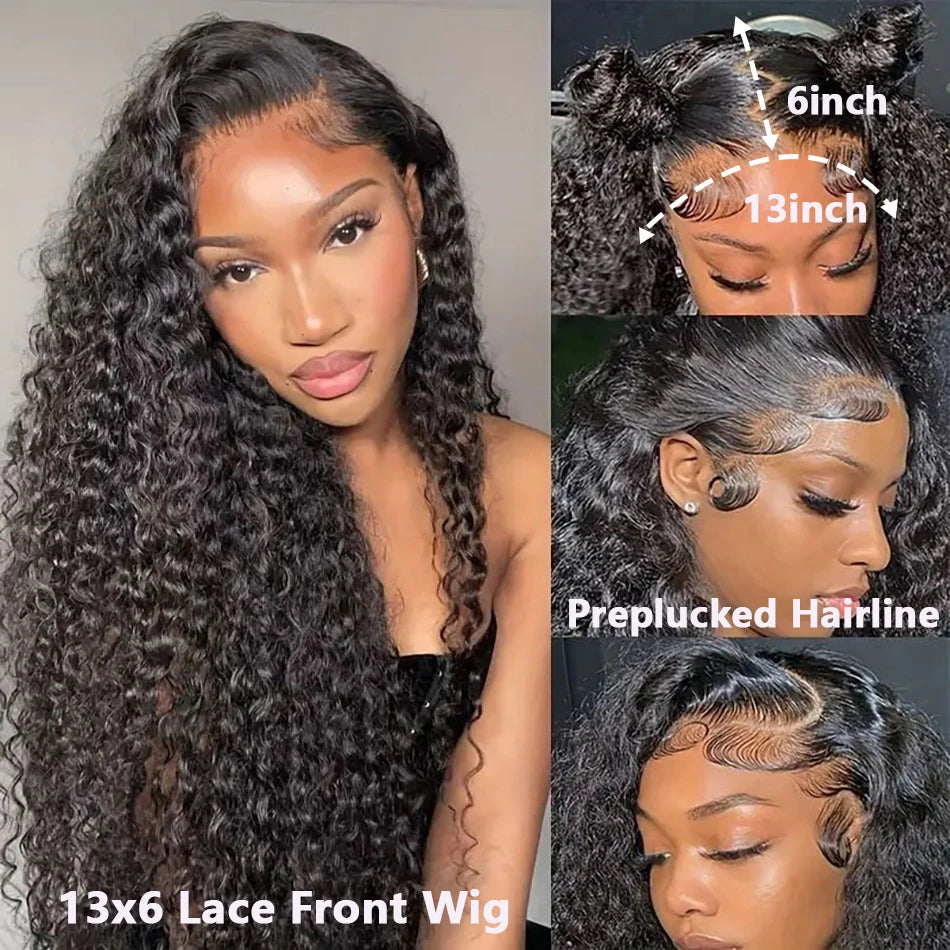 Loose Deep Wave 13x6 Hd Lace Front Human Hair Wig For Women Raw Indian 5x5 Glueless Wig Human Hair Wigs On Clearance Sale