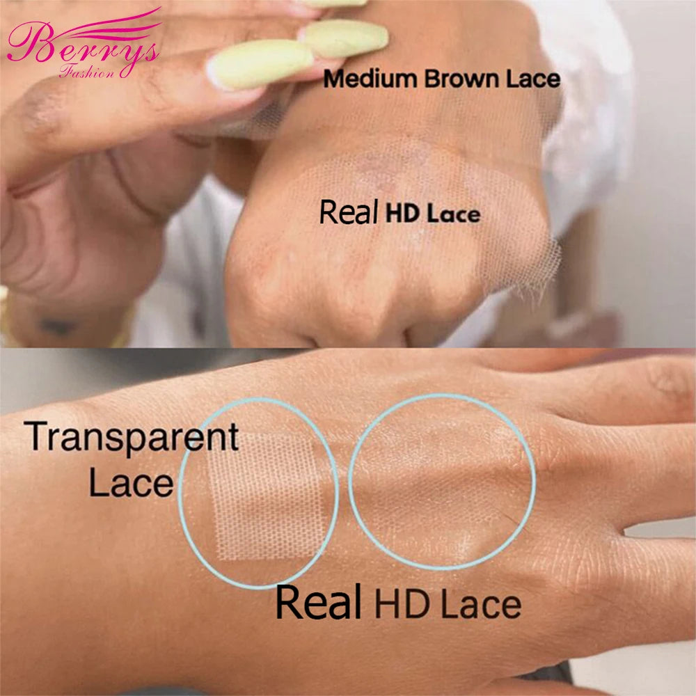 13x6 HD Lace Frontal Body Wave13x4 Transparent Lace Frontal Brazilian Virgin Hair With Baby Hair Bleached Knots Preplucked