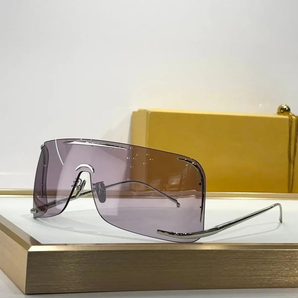 Alloy Big Frame Sunglasses for Men and Women High Quality New Fashion Brand Designer Retro UV400 Outdoor Eyeglasses
