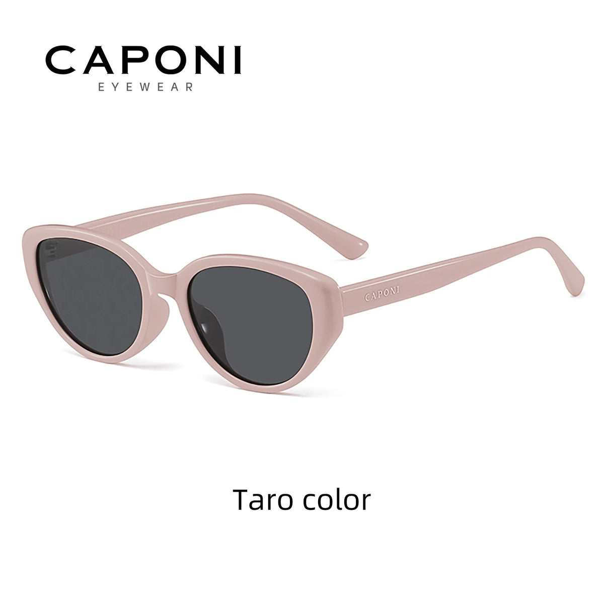 CAPONI Polarized Women Sunglasses Outdoor Fashion Vintage Design Brand Cat Eye Eyewear TR90 Brown UV400 Brown Shade CP23096