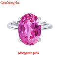 8.5ct 10*14mm Oval Cut 925 Silver Adjustable Ring Pink Pigeon Blood Red Cornflower Blue Yellow Lab Sapphire for Jewelry Dating