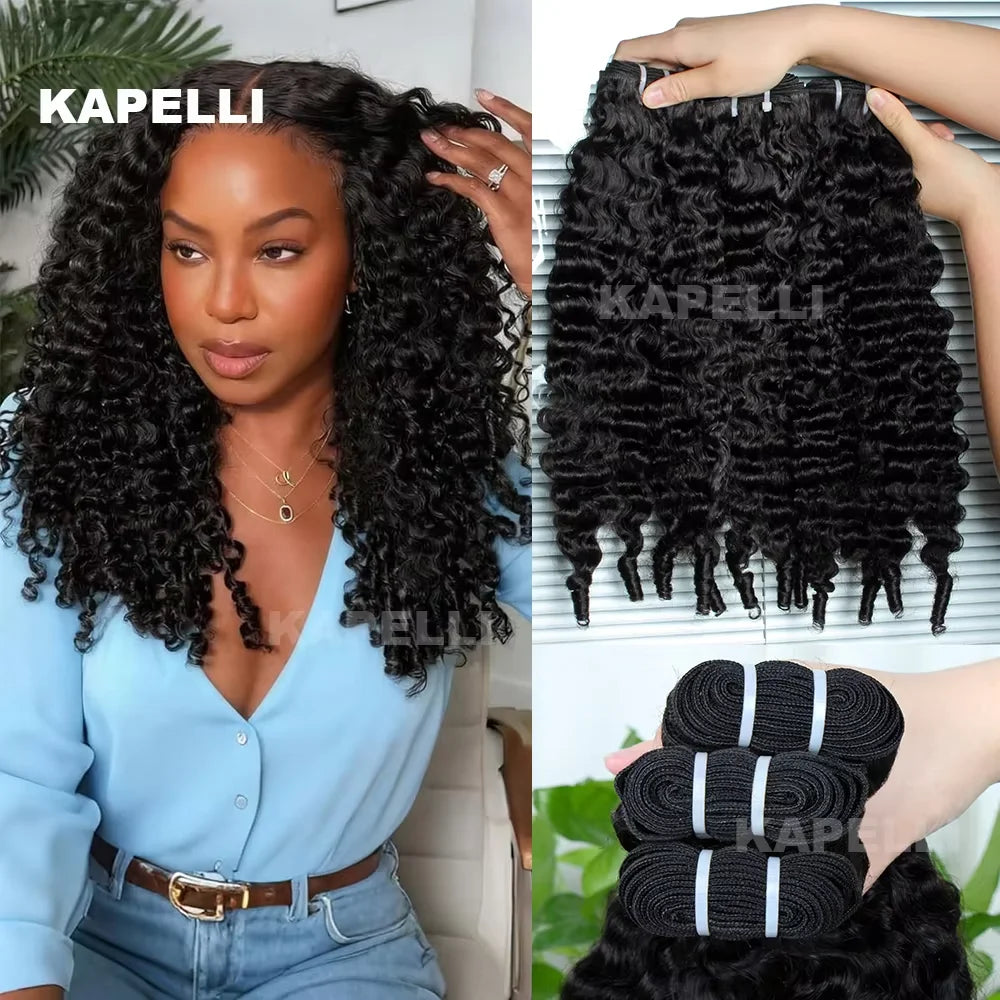 15A Burmese Curly Human Hair Bundles Deals 30 inch Vietnamese Raw Human Virgin Hair Weave Bundle Ocean Spiral Curly Hair Bundles